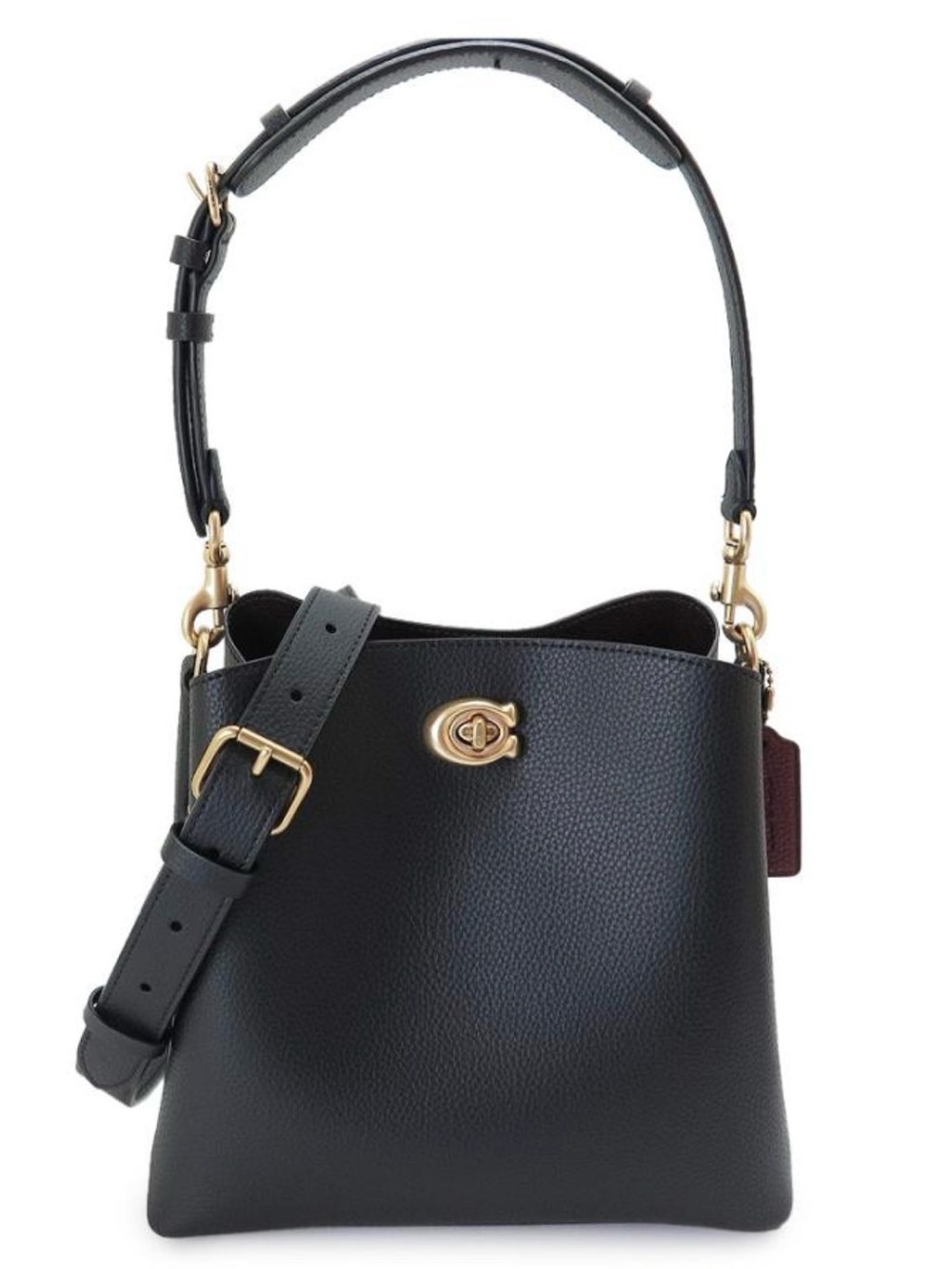 Coach Willow Bucket Bag — Black Pebbled Leather — NWT / Sealed - Picture 1 of 6